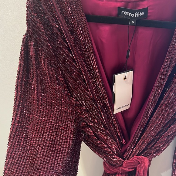 Retrofete Gabrielle Wrap Dress - Picture 4 of 5